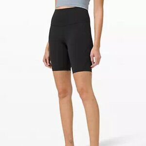 Lululemon Nulu Fold High-Rise Yoga Short 8” Black Women’s Size 12